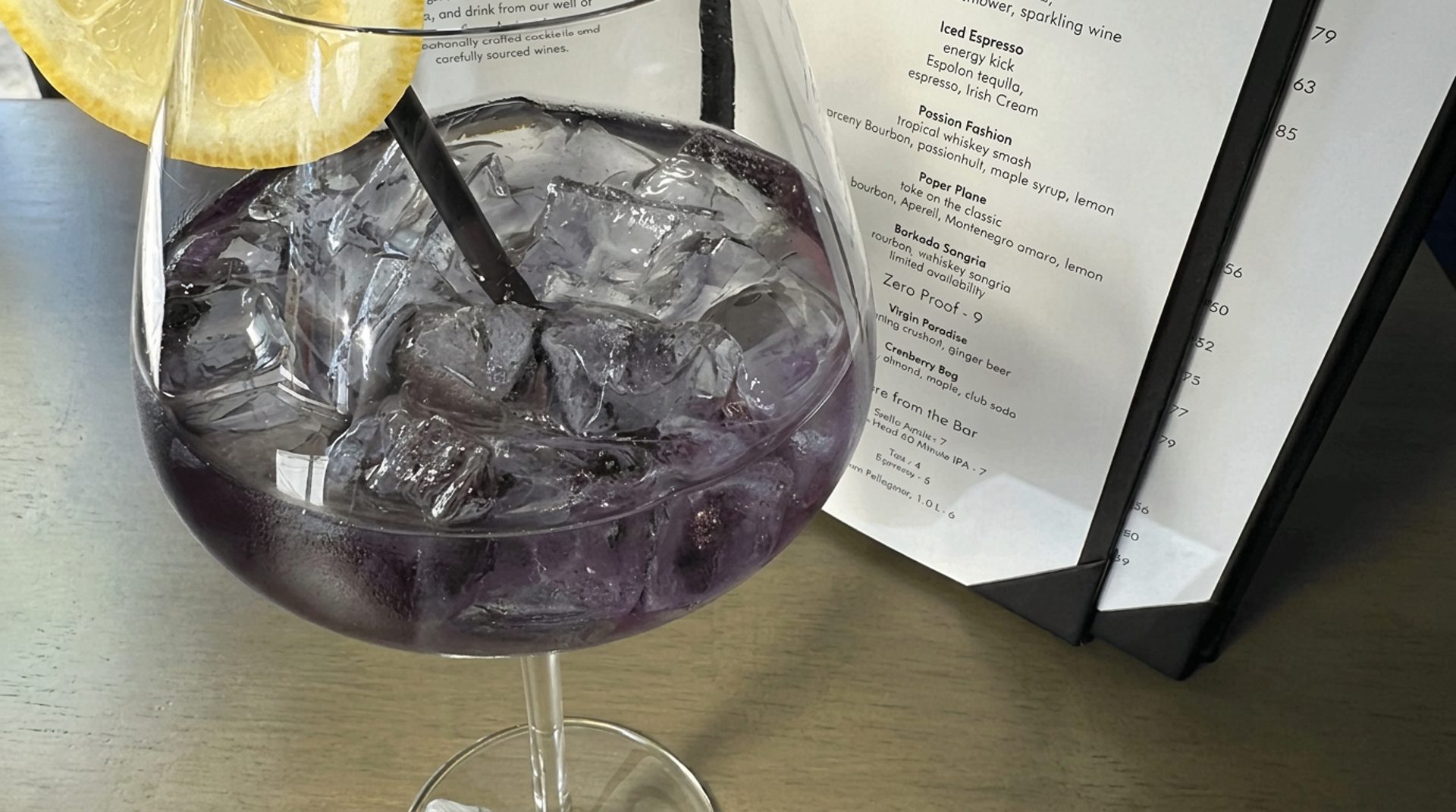 Crafted cocktails and natural wine